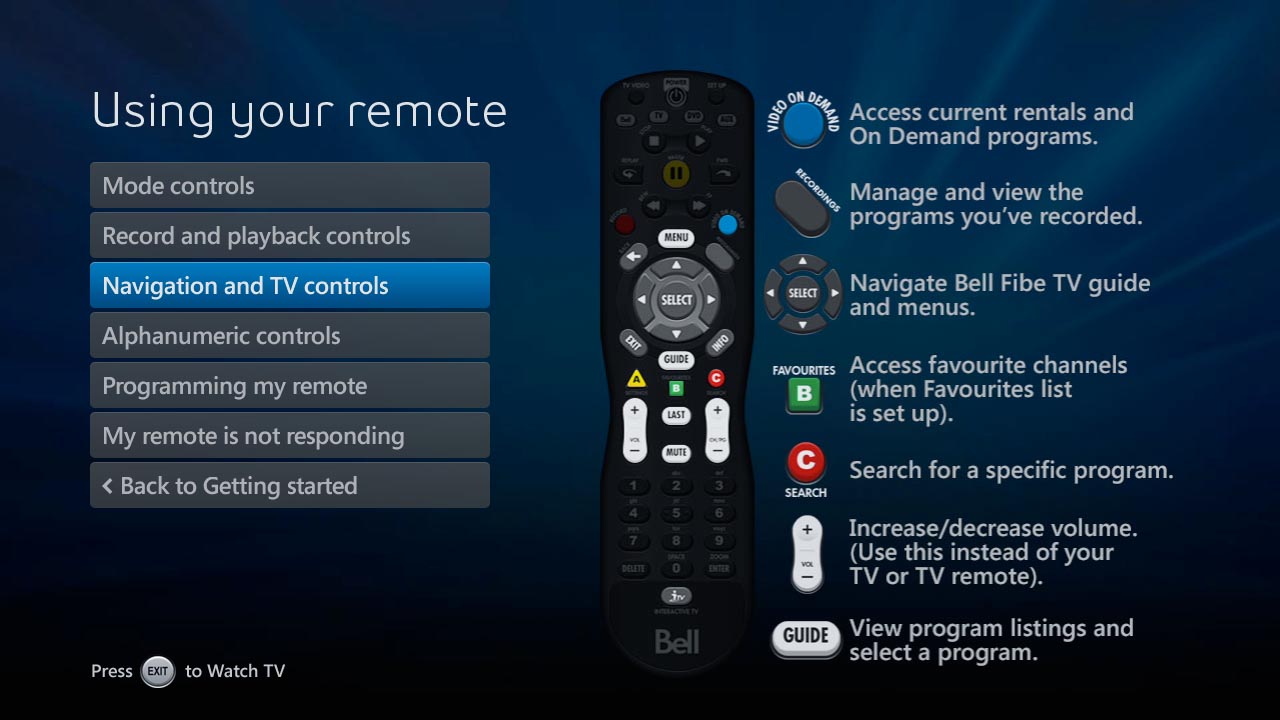 Fibe TV Self Serve